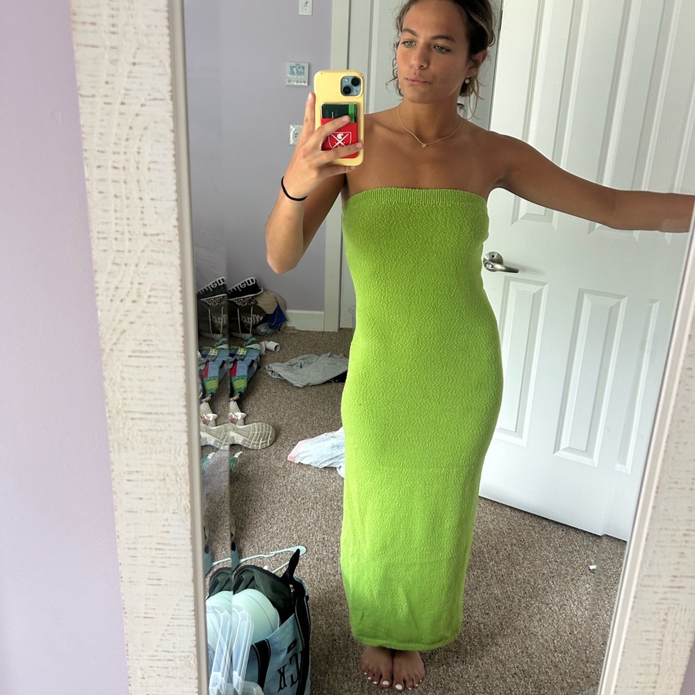 Free people strapless maxi dress